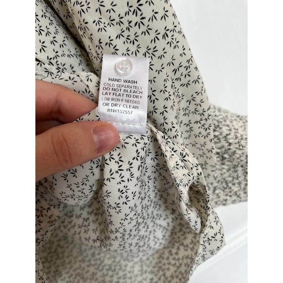 Bohme Peasant HIppie Boho Floral Blouse size M 3/4 Length Sleeves Adorable - Picture 4 of 9